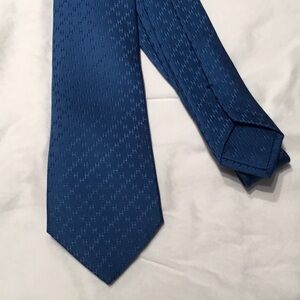 Designer Blue Patterned Tie